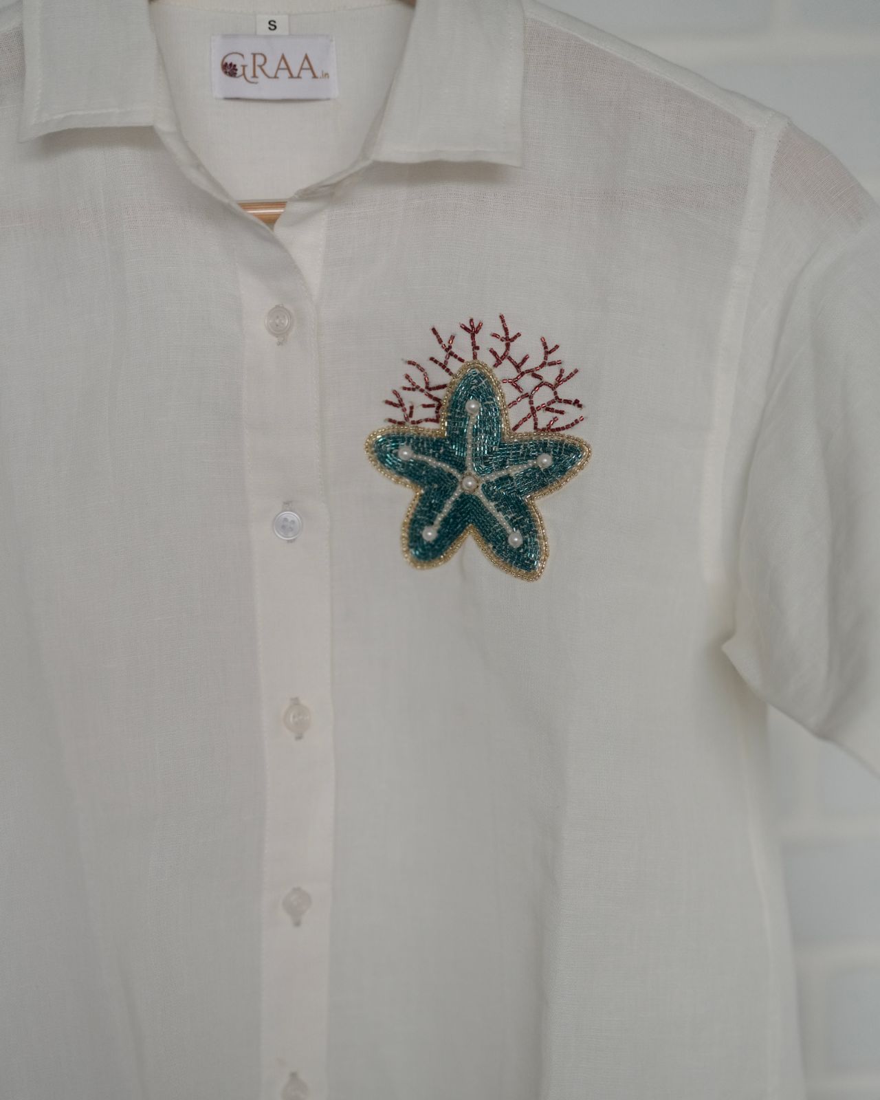 Coral Star — handcrafted Shirt by GRAA