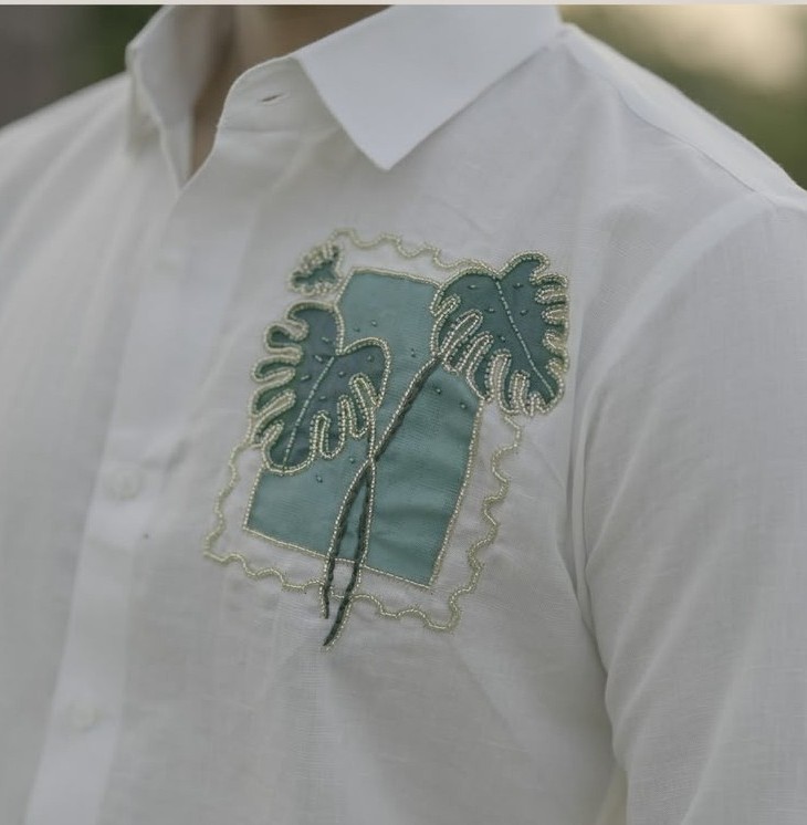 Palm Shadows — handcrafted Shirt by GRAA