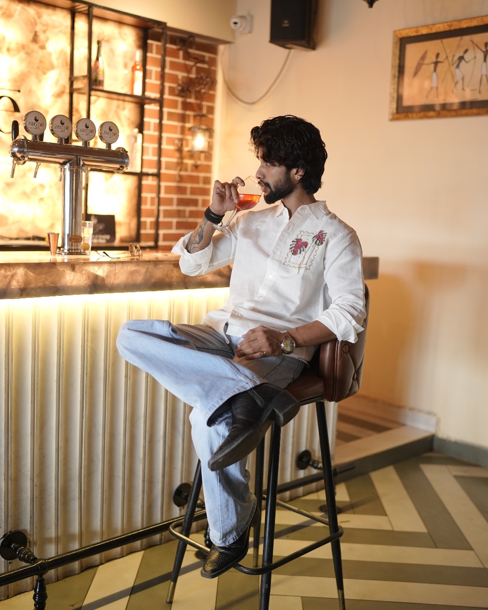 Tropical Muse Linen Shirt — view 3