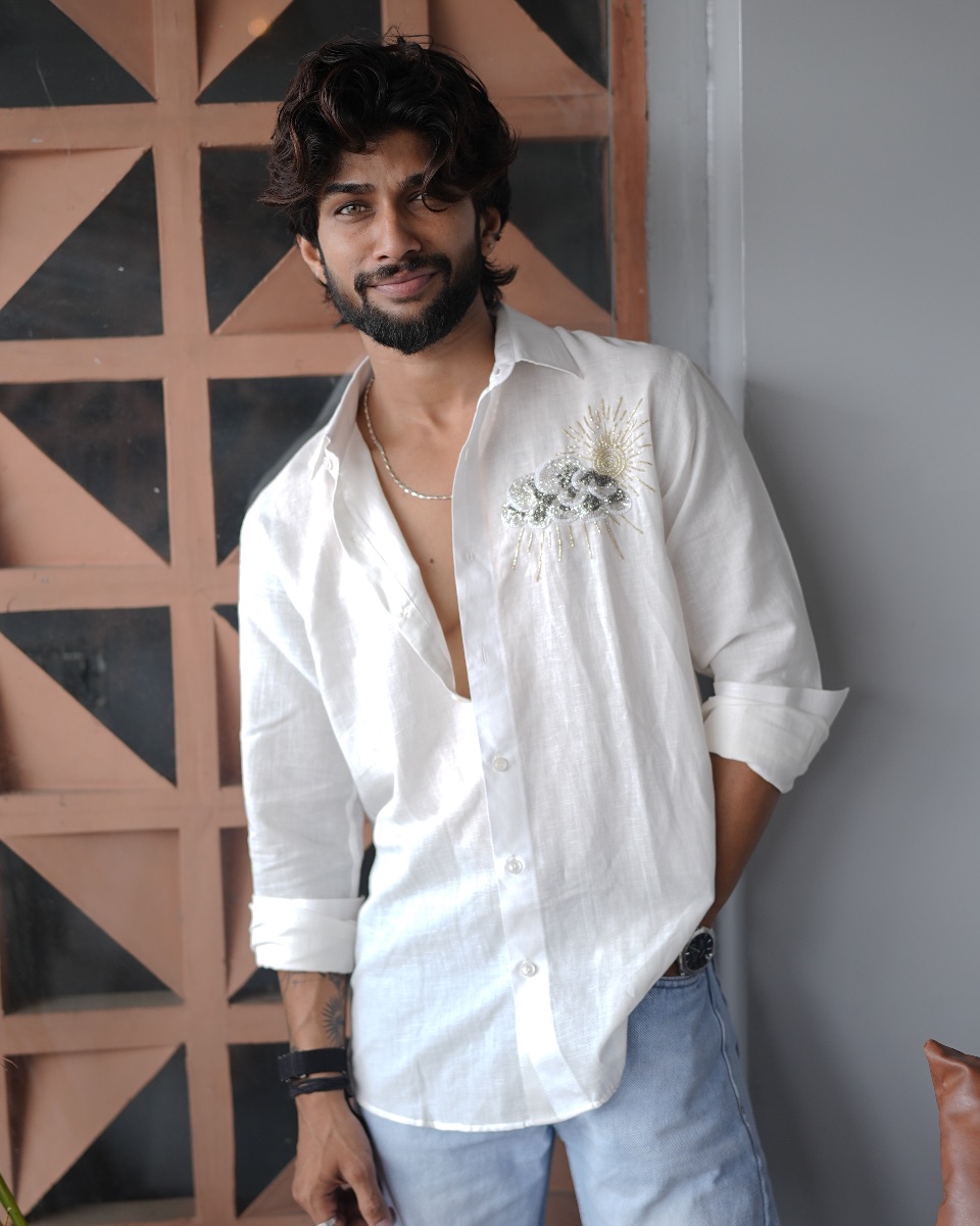 Cloud and Golden Sun Shirt — handcrafted Shirt by GRAA