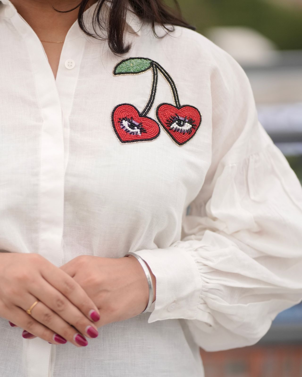 Cherry Wink — handcrafted Shirt by GRAA