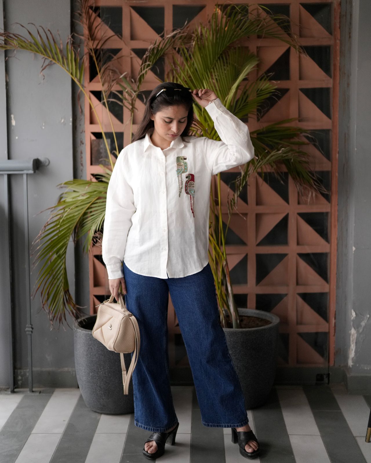 Twin Parrot — handcrafted Shirt by GRAA